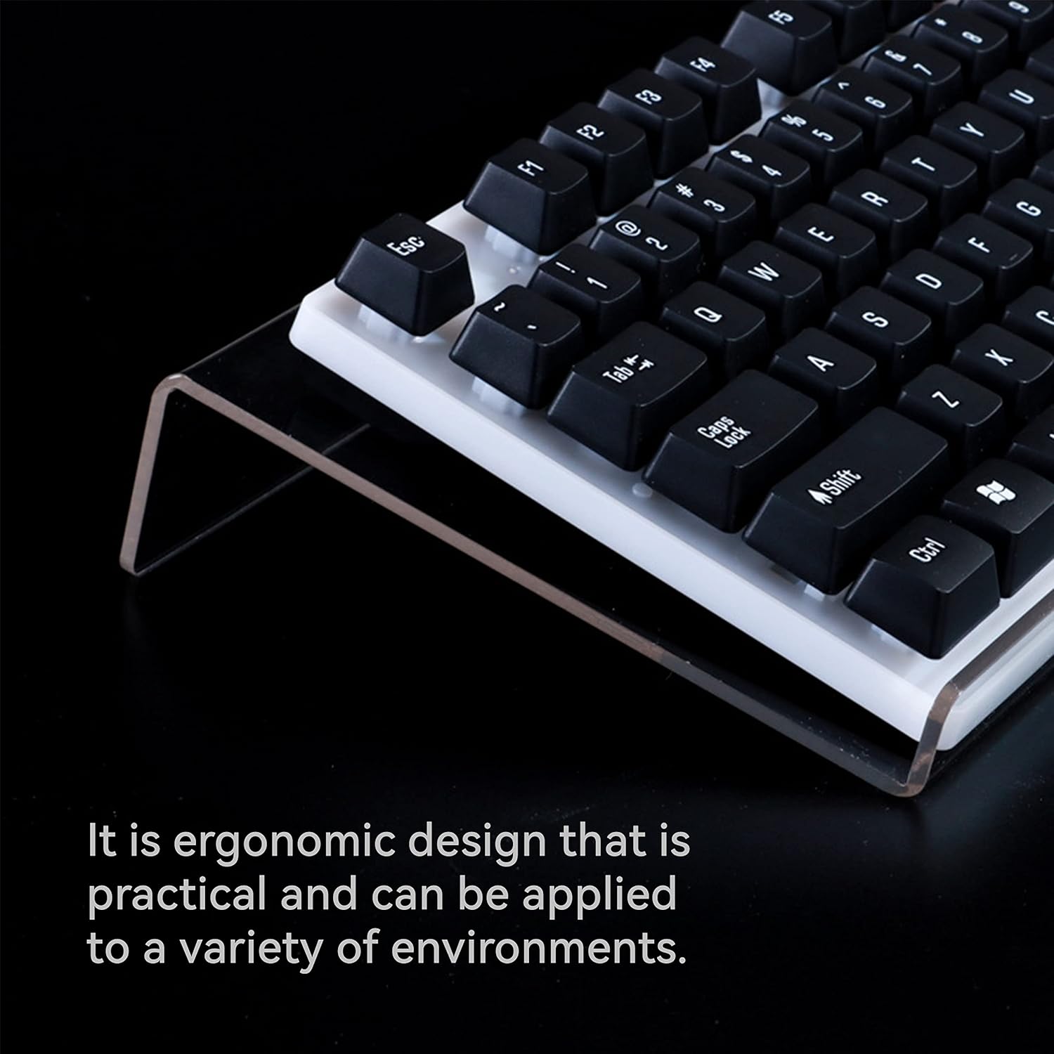 Buy Computer Tilted Keyboard Holder, Clear Acrylic Keyboard tilt Stand