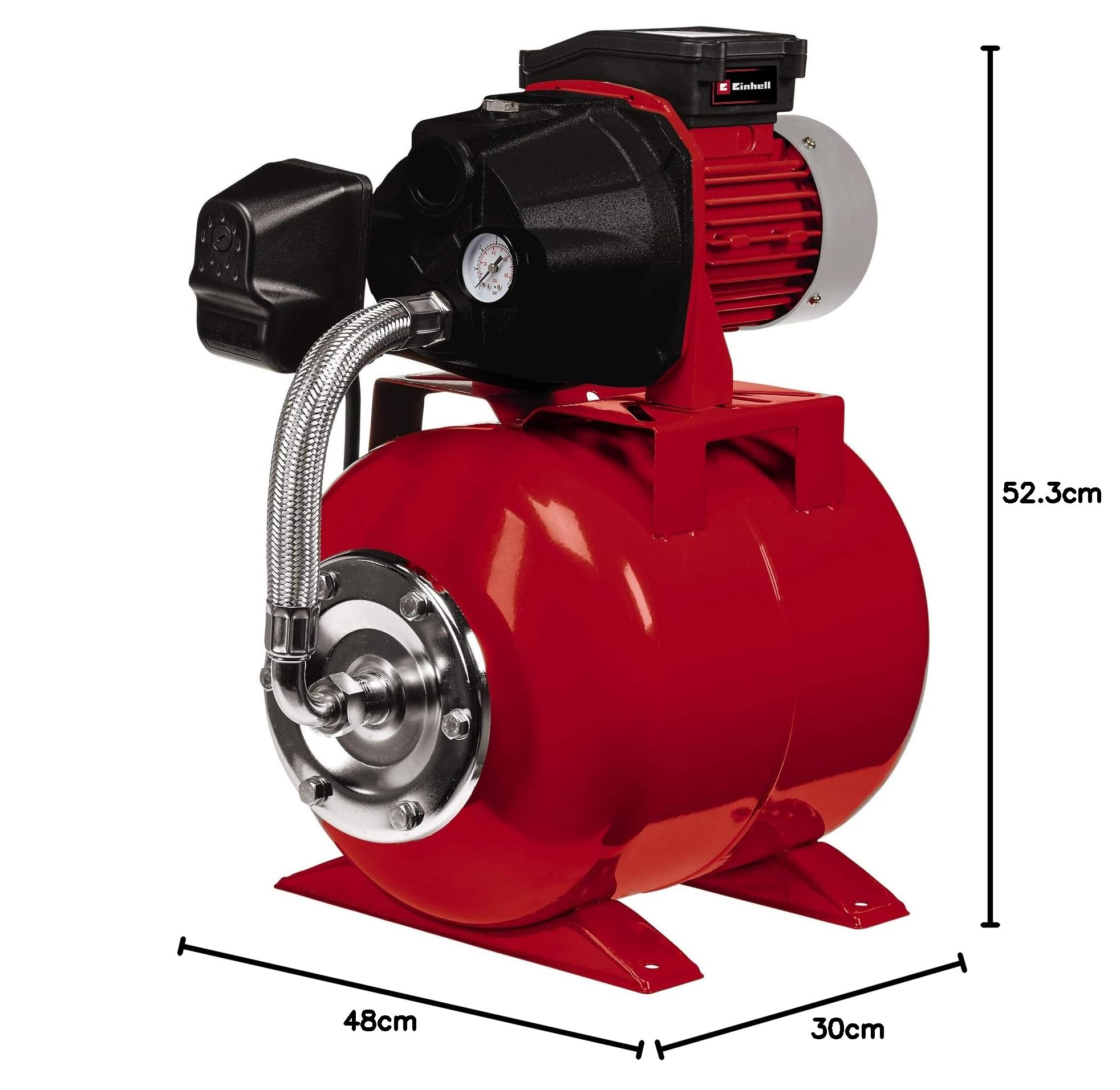 Einhell Grupo de refuerzo de presión GC-WW 6036 (600 W, Caudal máx. 3.600 l/h, Altura de descarga 40 m, Altura de succión 8 m, Presión 4 bar)