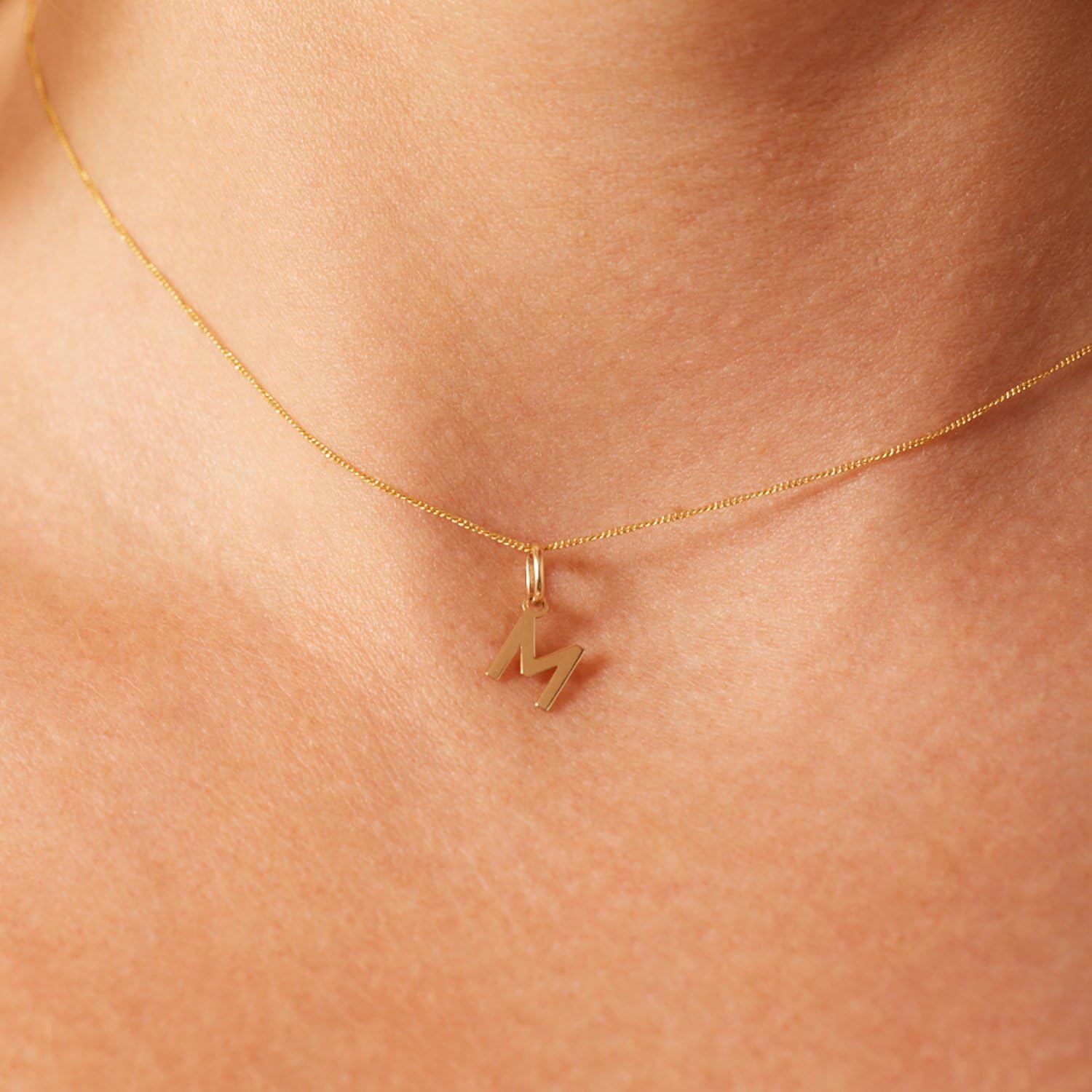 Lucardi - Damen 14 Karat Gold Buchstabenanhänger Alphabet - Anhänger - 585 Gold - Gelbgold - Nickelfrei