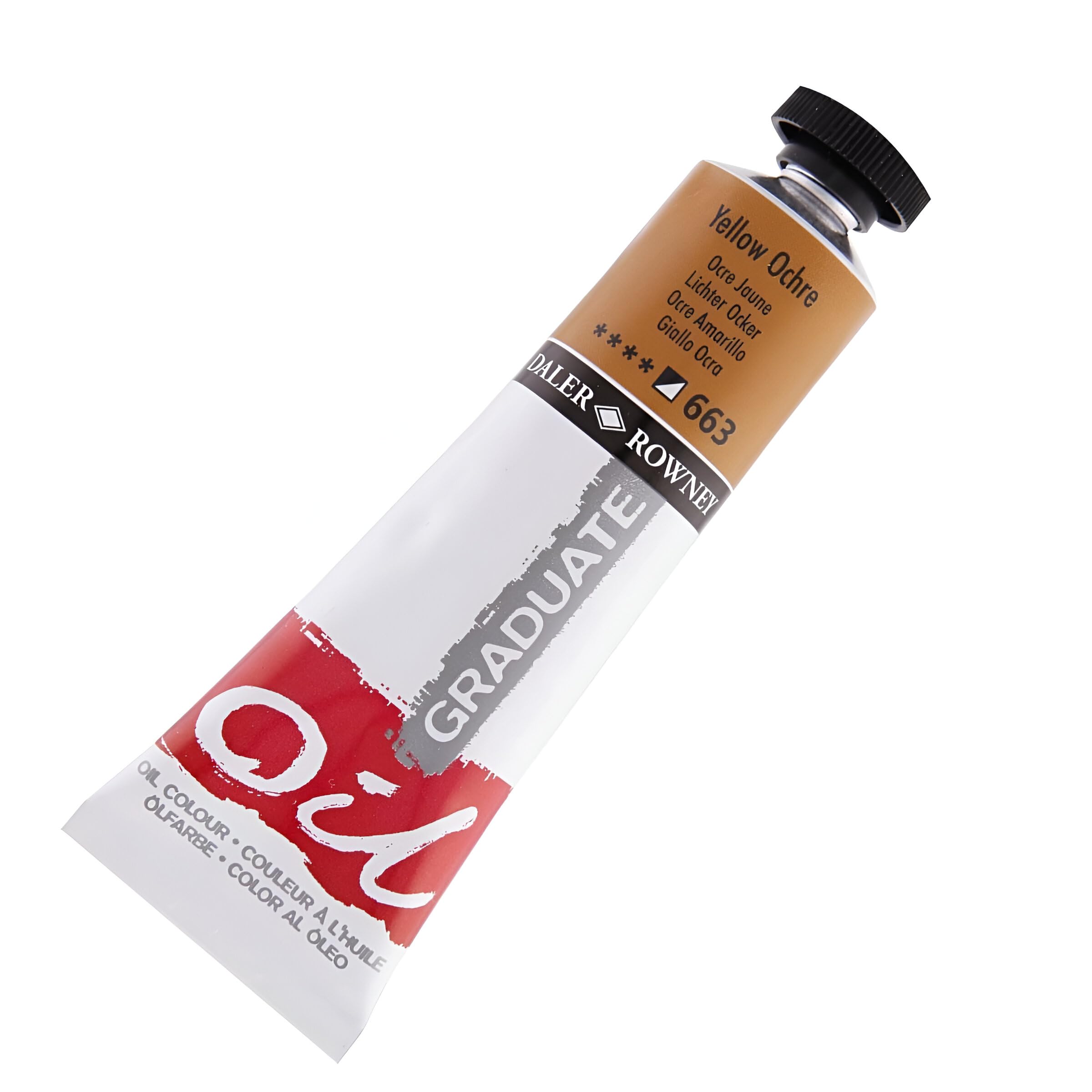 Daler-Rowney Graduate Oil Paint Tube 38ml Yellow Ochre For Fine Art Painting