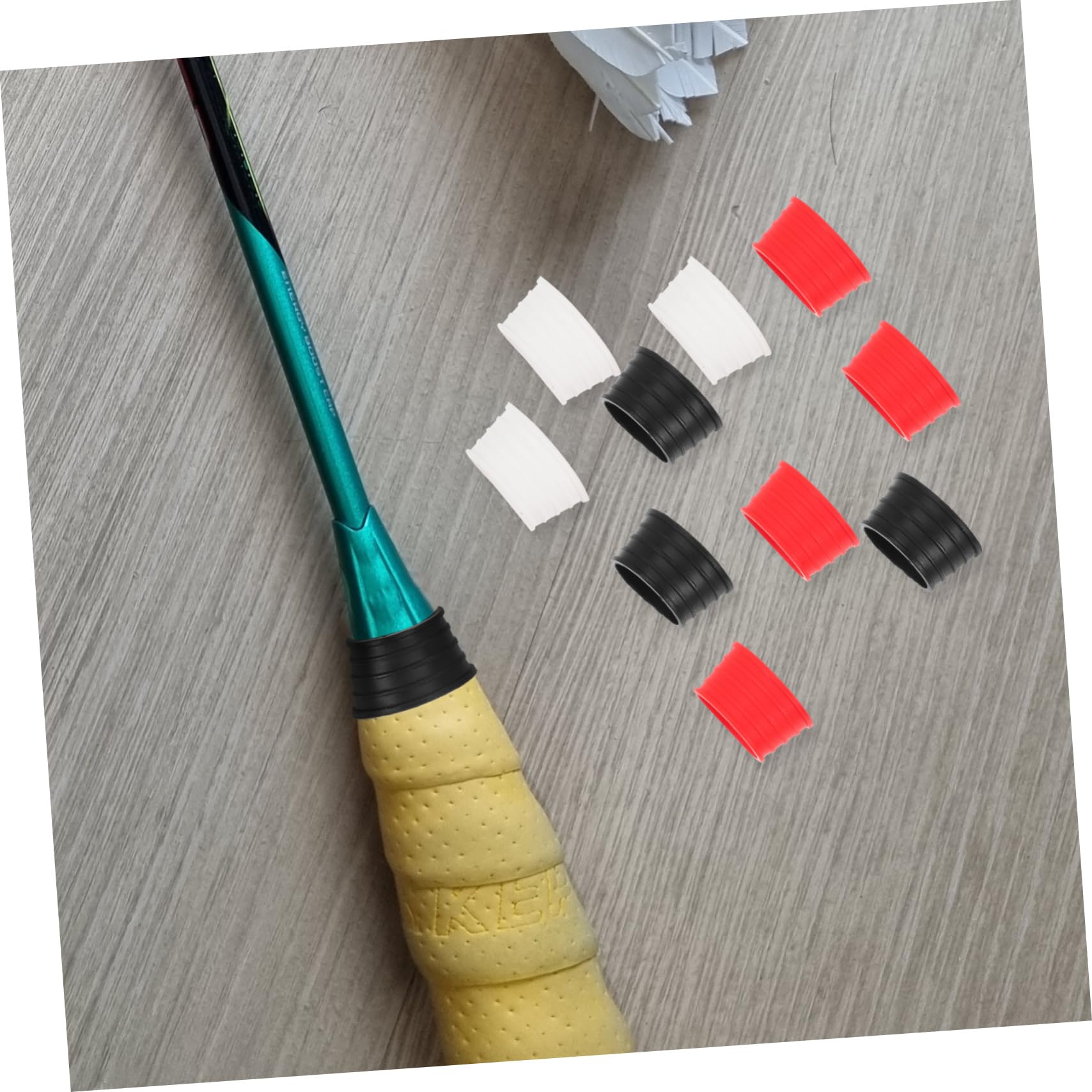 ibasenice Agarres De De Tenis Y Bádminton De Anillos De Reemplazables Antideslizantes Y Resistentes para El Y Protección De Rackets