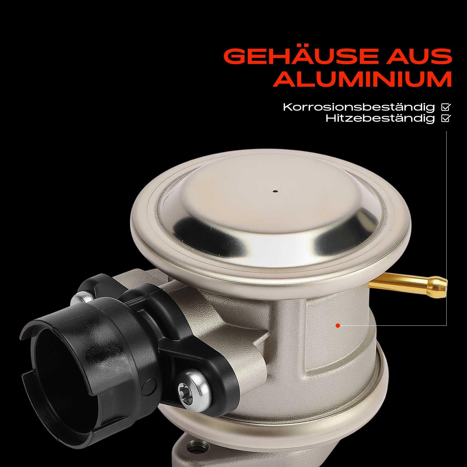 Frankberg Sekundärluftpumpsystem Sekundärluftventil mit Dichtung Kompatibel mit Golf IV 1J1 A3 8L1 Golf IV Variant 1J5 B.o.r.a 1J2 Replace# 06A131229,022131101F