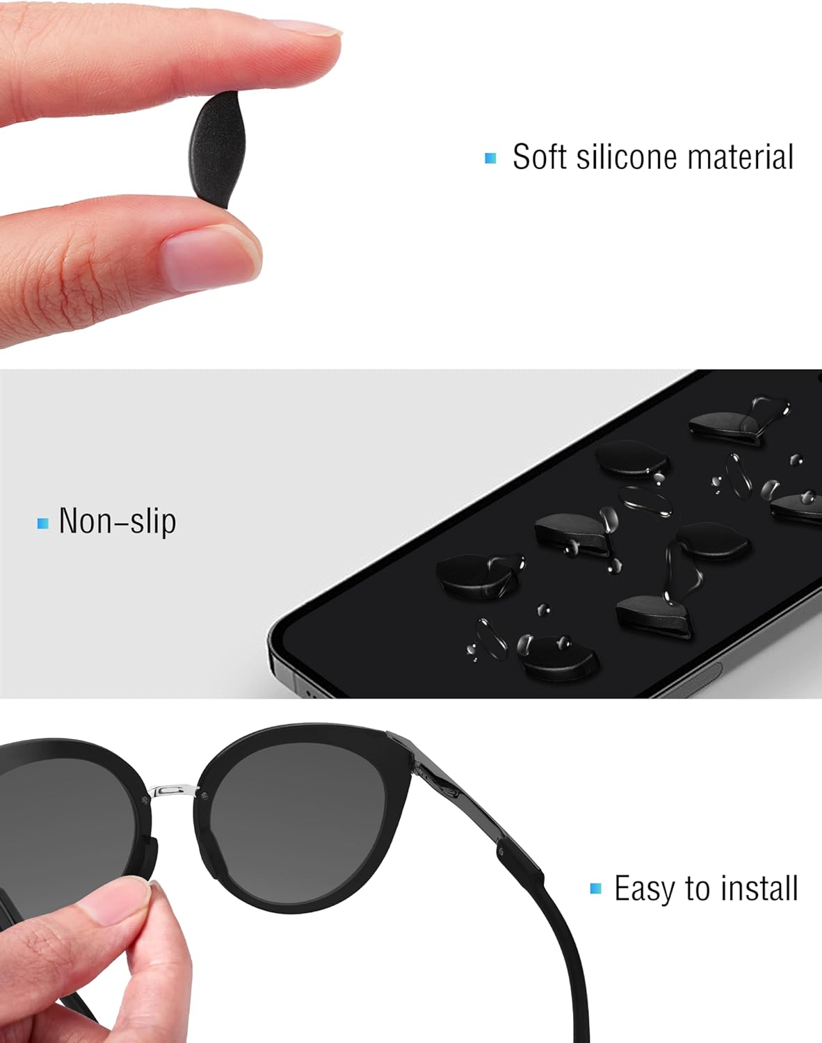 Bowyer 1 Pair Replacement NosePads Compatible with Oakley Frogskins Range/Frogskins Range XL/Top Knot/HSTN/Wildrye/Sielo - Image 4