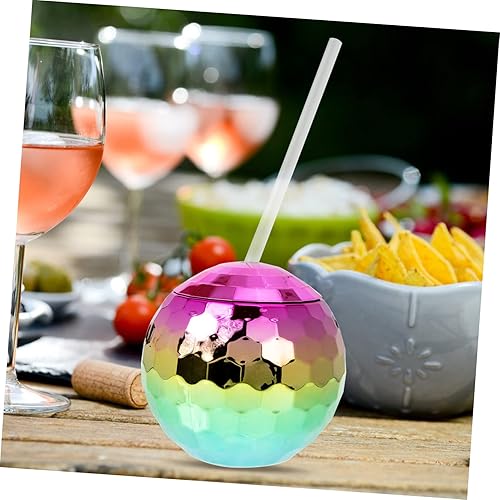 Miniatura 8 de 10 piezas de bola de pajita, bar, taza de cóctel, jarabe para beber cardo, botella de té, discoteca, discoteca, copas de bebida de los años 80, vaso