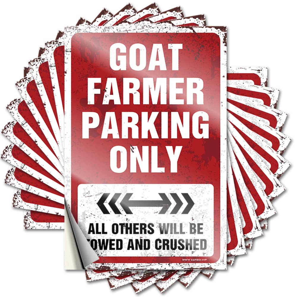 Tattoo Winter Easy Apply | Goat Farmer Parking Only Golden Soft Area Peel and Stick(12X18CM)