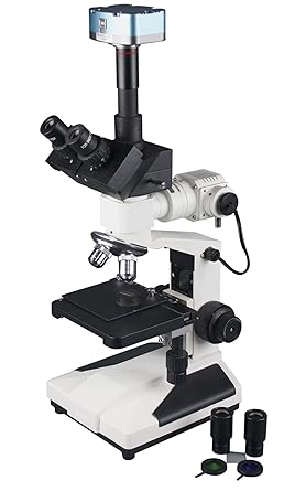 Radical 2000x DRY Professional Metallurgical Reflected LED Light Microscope w 3Mpix Camera & Measuring Software