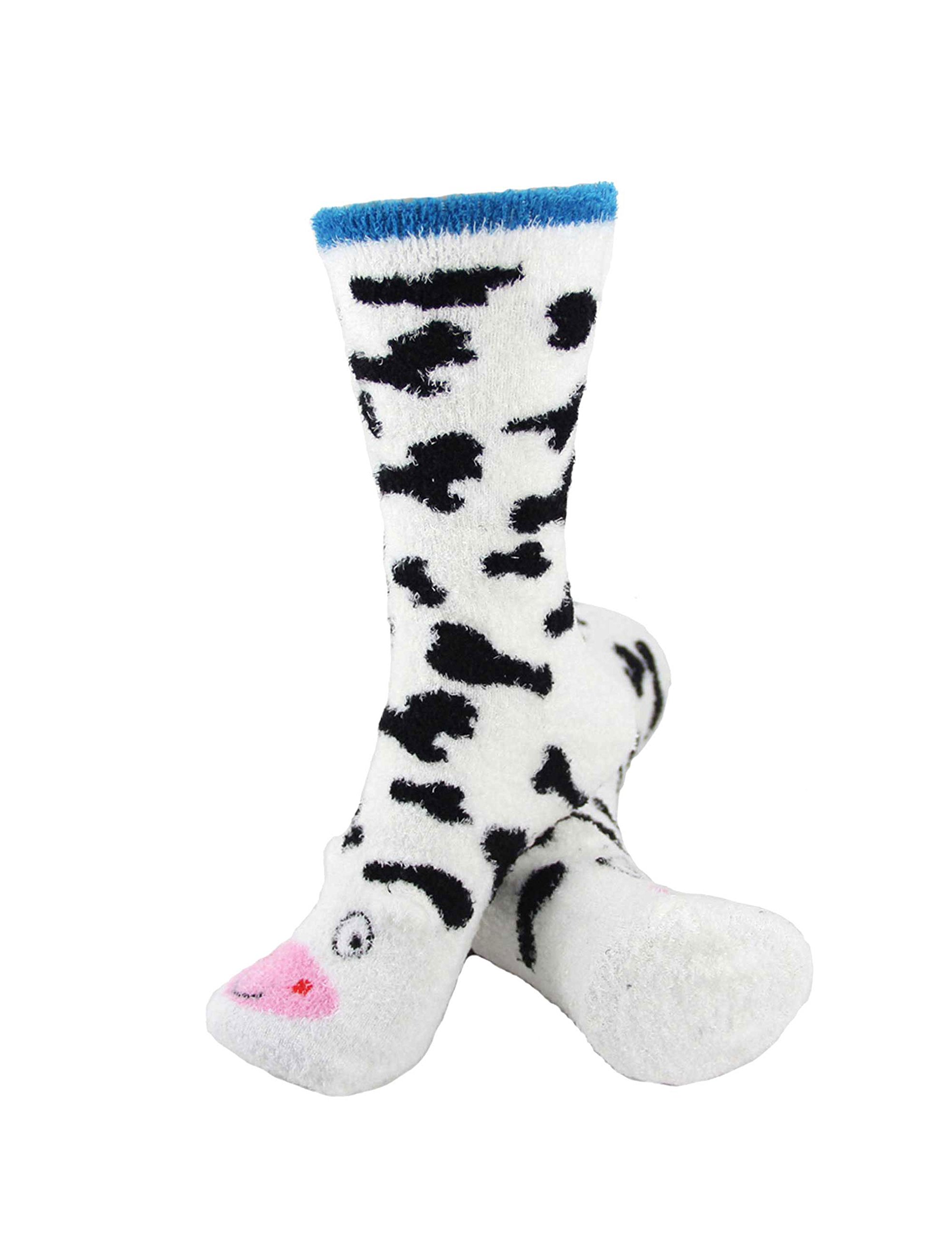 BambooMNSuper Soft Warm Cute Women's Animal Non-Slip Fuzzy Fluffy Crew Winter Home Socks