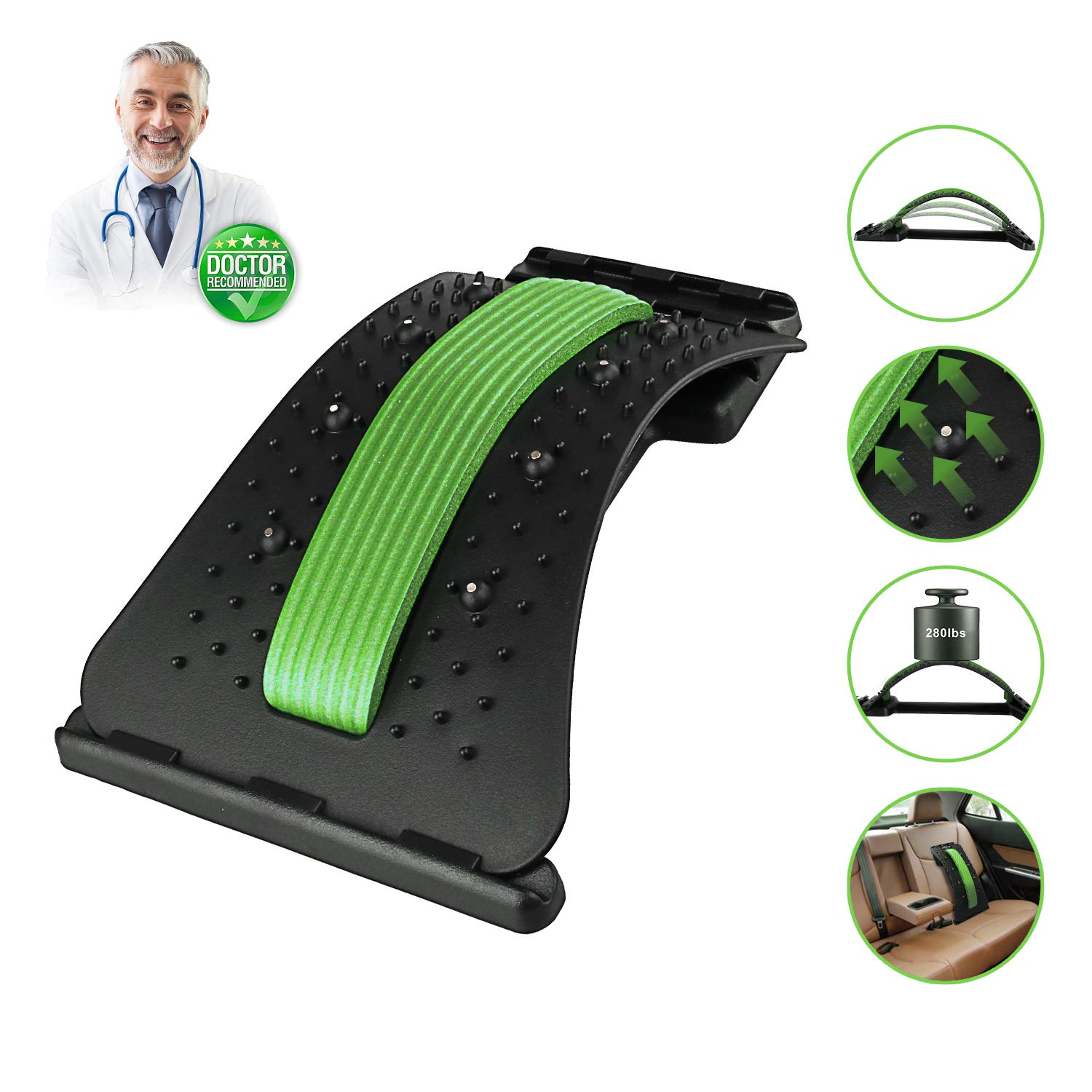 Buy Elevtab MultiLevel Back Stretching Massager 8 Therapy