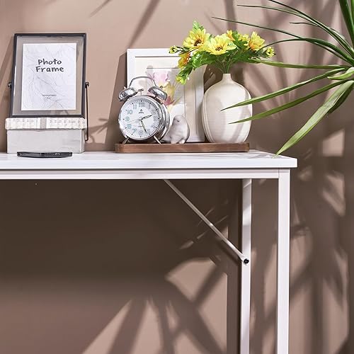 Miniatura 7 de Escritorio para computadora de 55 pulgadas, escritorio simple para computadora portátil, oficina, estudio, estación de trabajo, comedor, escritorio