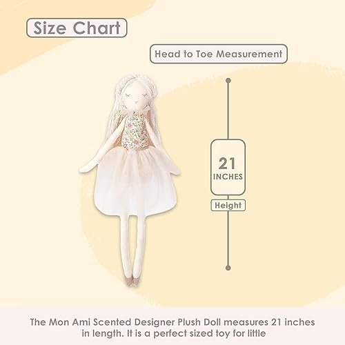 Miniatura 9 de Mon Ami Muñeca de peluche con aroma a lavanda, divertido y adorable juguete de peluche para niñas o niños, bebés, niños pequeños y niños en edad