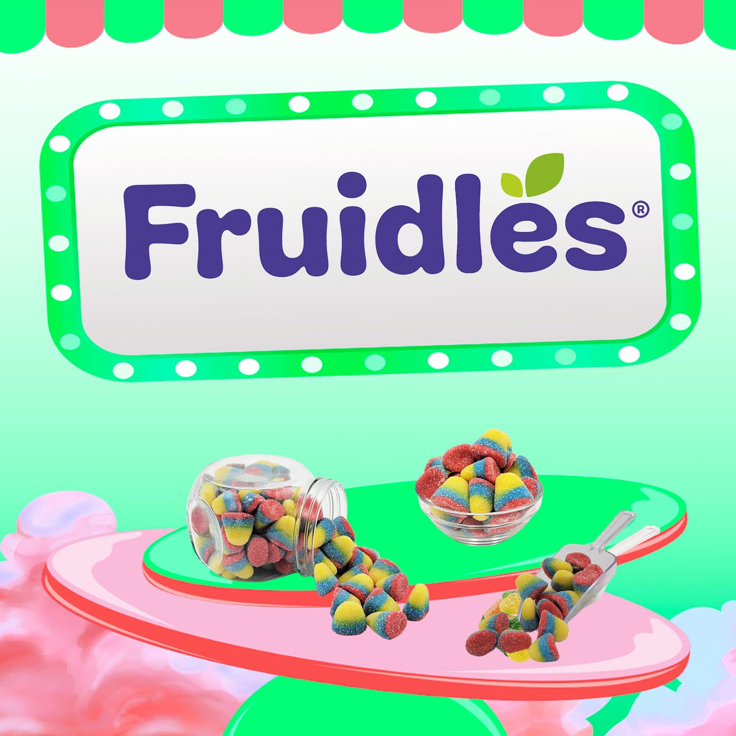 Amazon.com : Fruidles Tropical Gummy Drops Candy, Delicious Sugar Coated  Fruit Flavors Gummies (Half-Pound) : Grocery & Gourmet Food