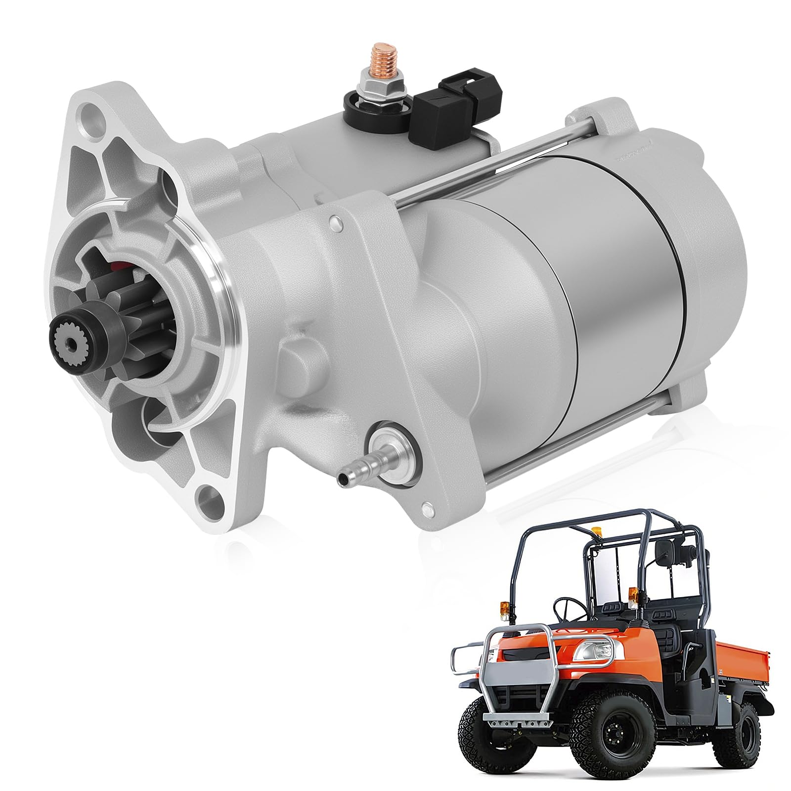 Photo 1 of 410-52310 New Starter Engine Parts 12V Compatible with Kubota RTV-X1100C/X1120/X1140/X900/1100/1140/900 G-H/G-K/T-TSD/W6SE/W-HSD,Replaces 428000-5400