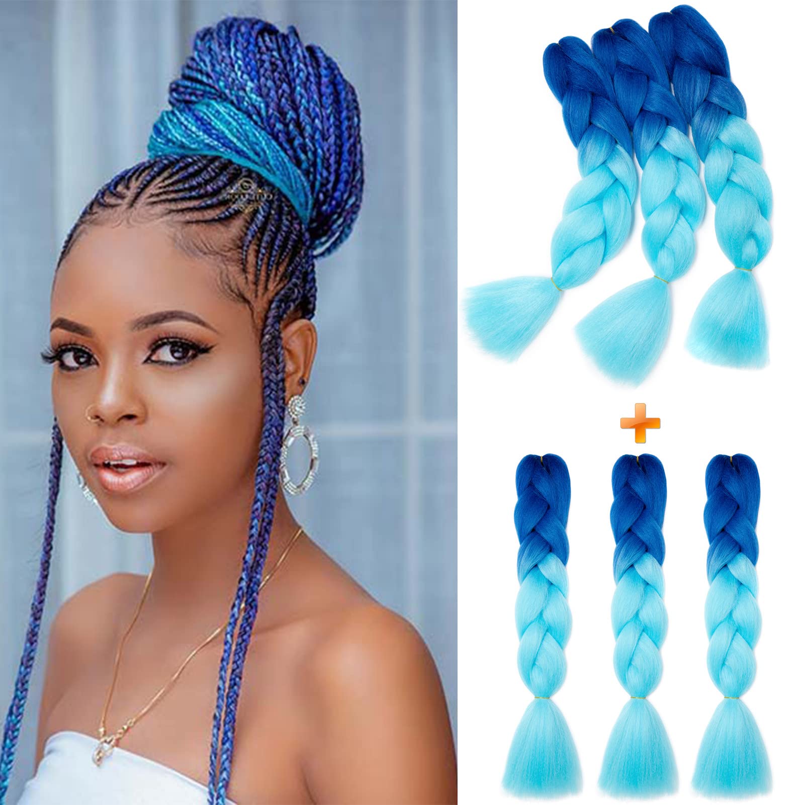 60cm Extensiones de Pelo Trenzas Africanas Castaño Oscuro Extensiones para Trenzas Africanas 1 pcs 100g Kanekalon Pelo para Trenzas Africanas Sintetico Extensiones de Trenzado Cabello Braiding — view 133
