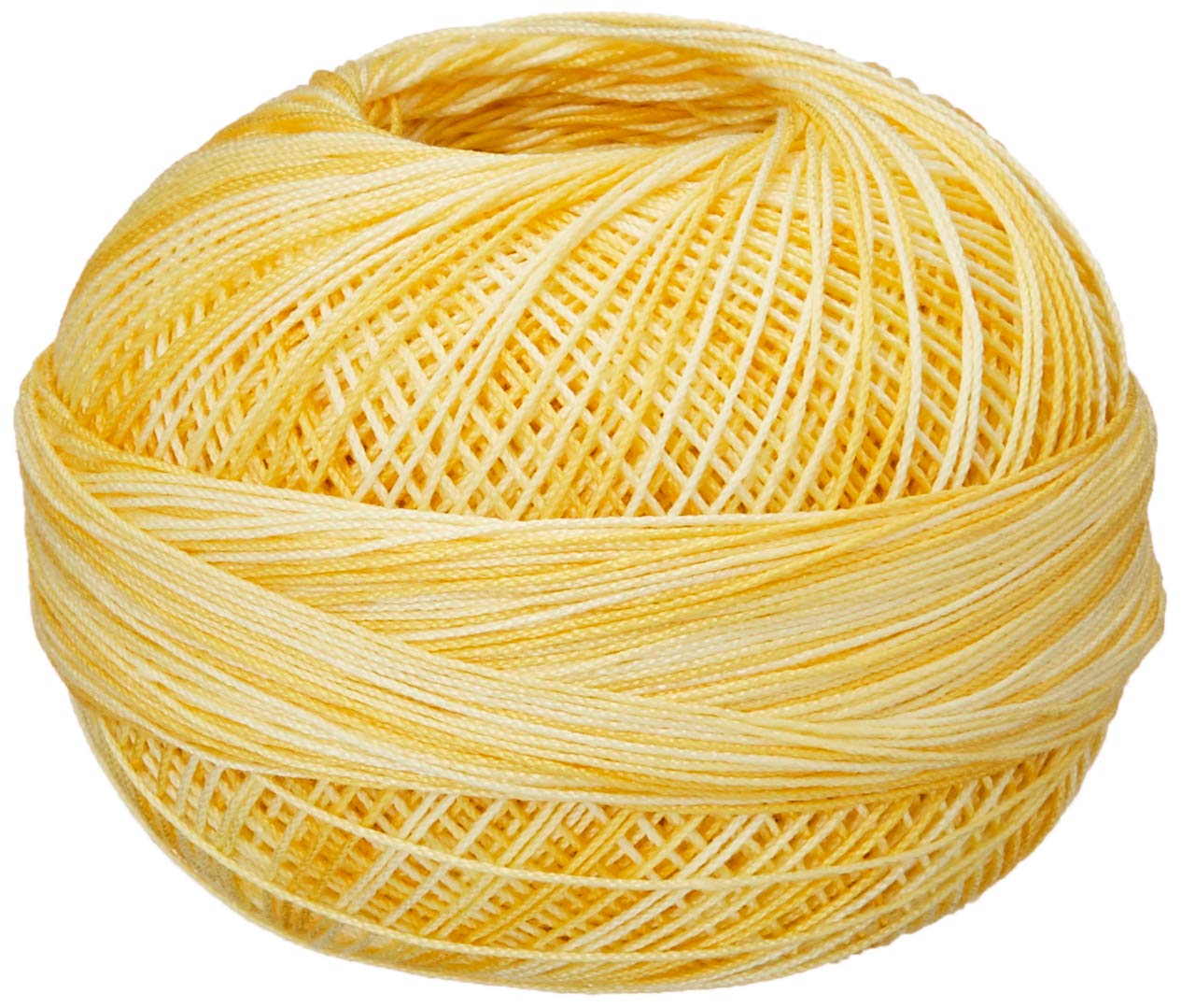 Handy Hands 210-Yard Lizbeth Cotton Thread, 25gm, Pineapple Parfait