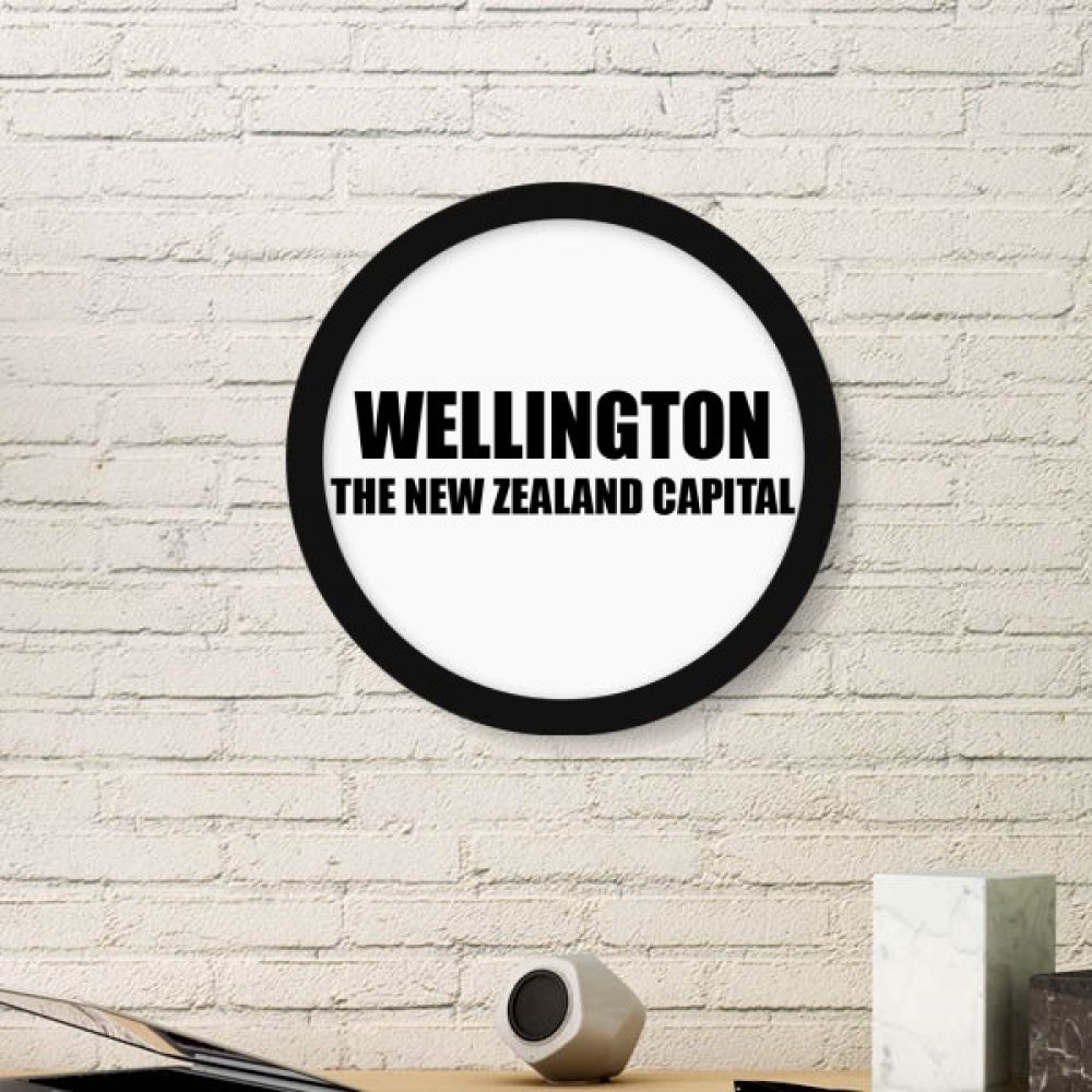 Stickers muraux Wellington Nouvelle-Zélande grand cadre rond noir reproductions de peintures