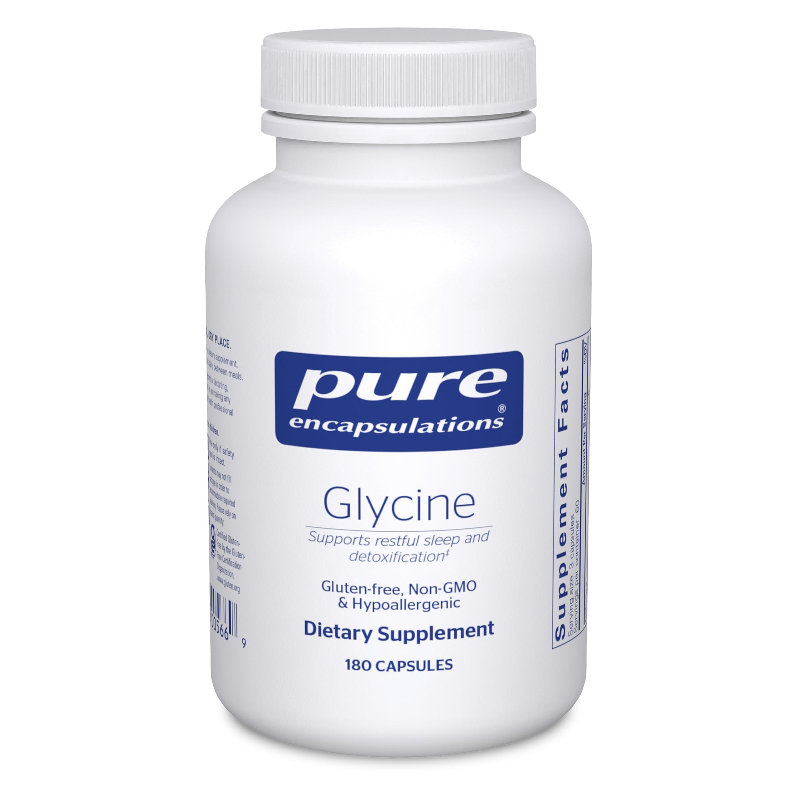 Glycine - Supports Restful Sleep & Liver Detox* - Liver Supplement - Vegan & Gluten-Free - 180 Capsules