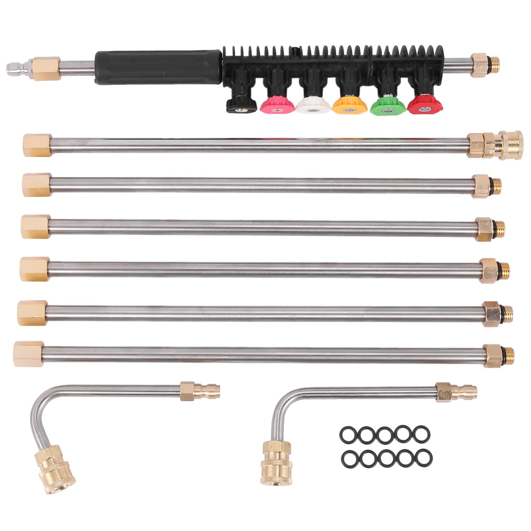 Pressure Washer - 120 Inch Washer Gutter Cleaning, Telescoping Replacement, Window Cleaner Nozzles Tips
