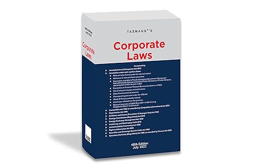 Taxmann's Corporate Laws | POCKET Edition – The most authentic &amp; comprehensive book covering amended, updated &amp; annotated text of India's 10+ corporate laws, incl. Companies Act, SCRA, LLP, etc.