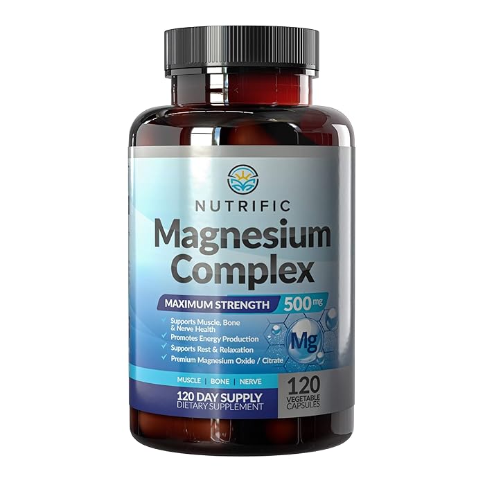 Buy NUTRIFIC Magnesium 500mg Chelated Magnesium Citrate & Oxide