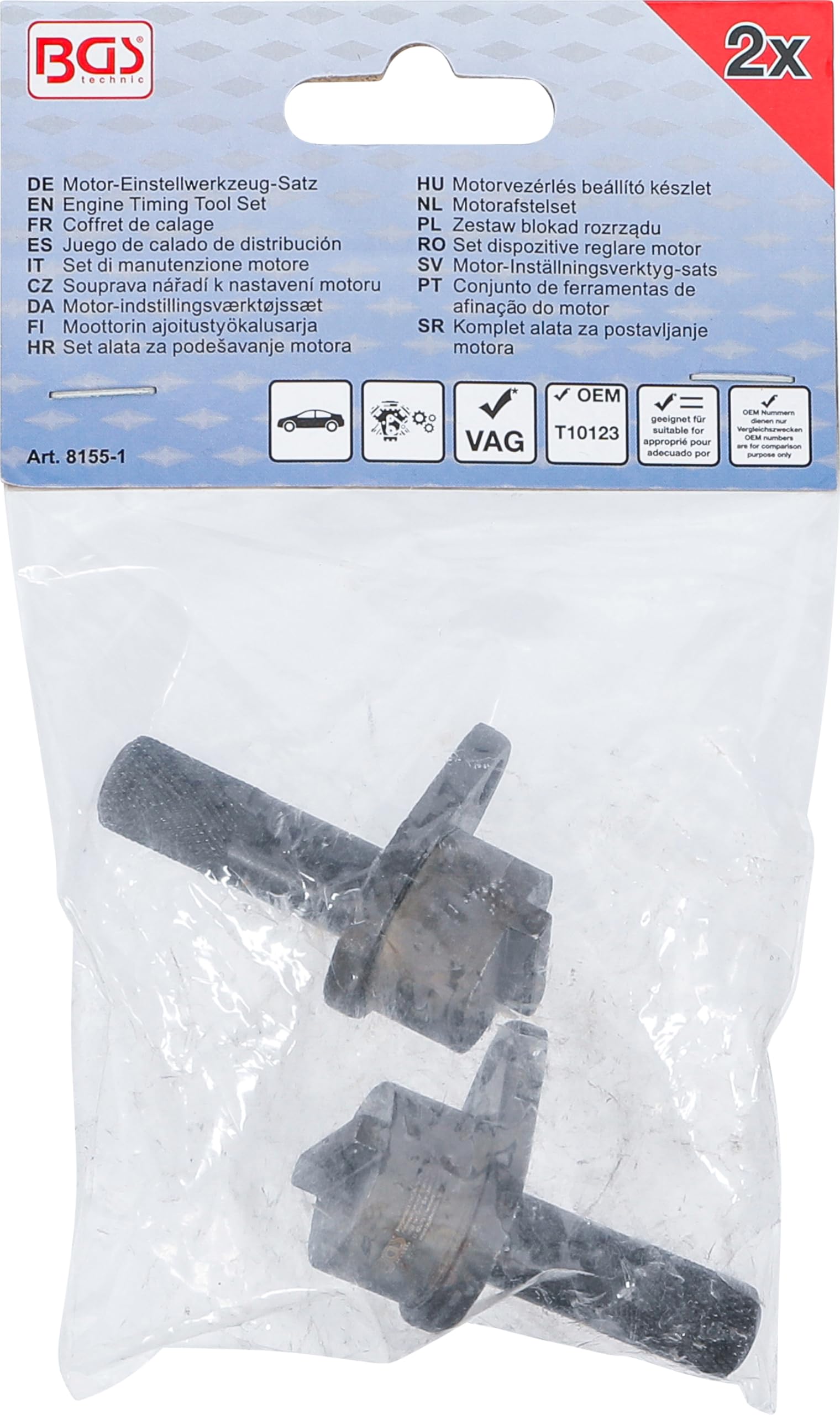 BGS 8155 Set Bloccaggio Distribuzione Per Motori VAG - Utensili Per Pompa/Iniettore TDI E Benzina - 6