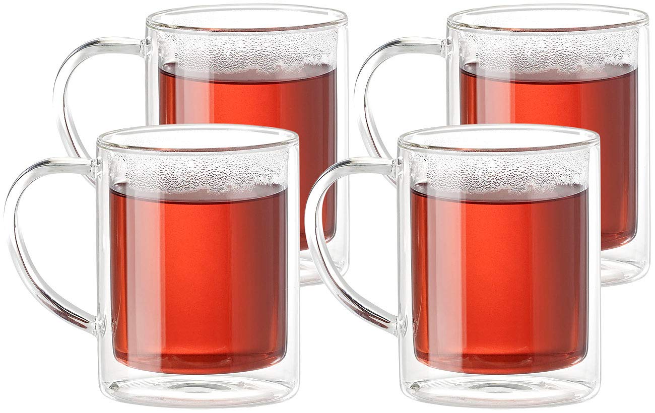 12er-Set doppelwandige Teegläser, je 200 ml