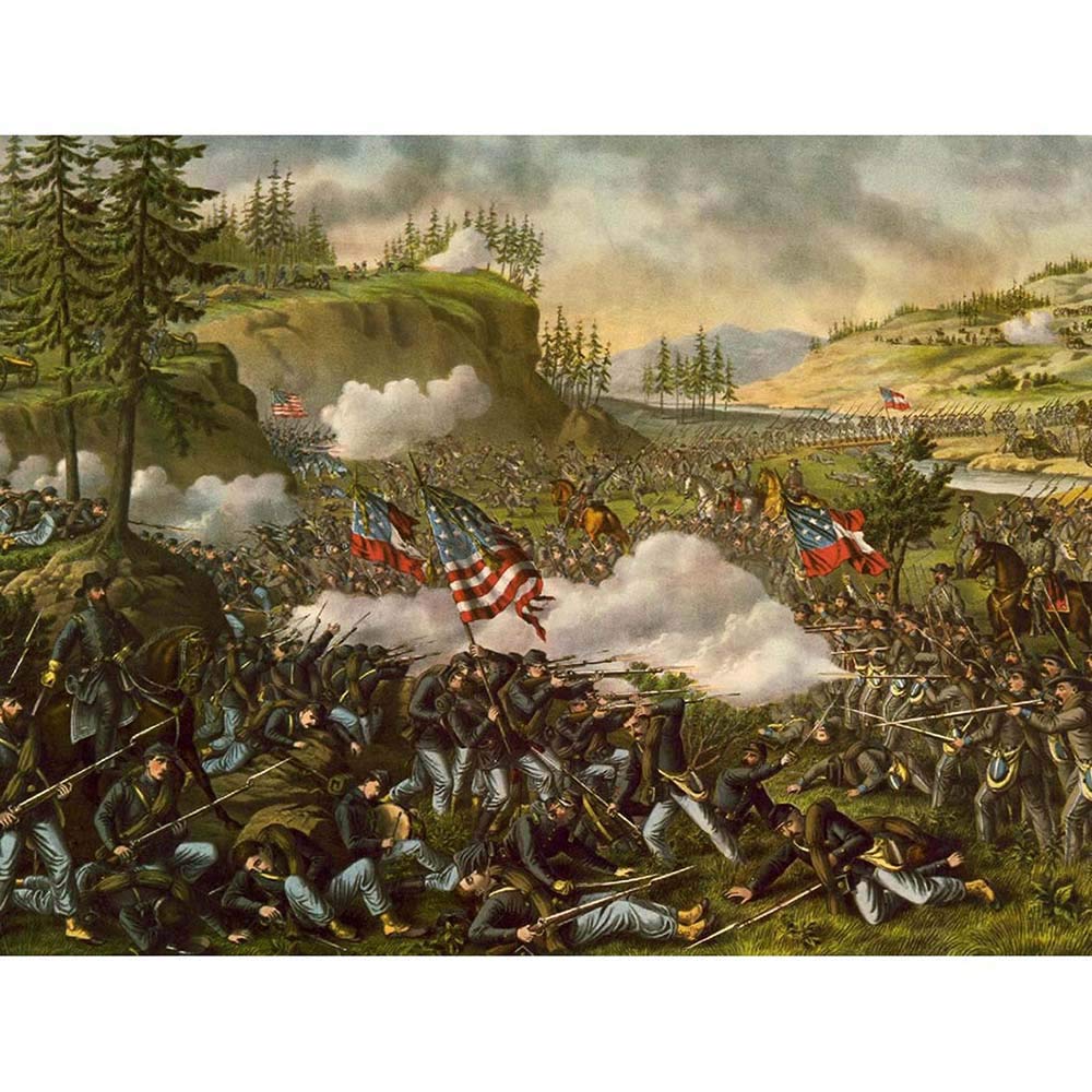 Wee Blue Coo War American Civil Battle Chickamauga USA Art Print Poster Wall Decor 12X16 Inch