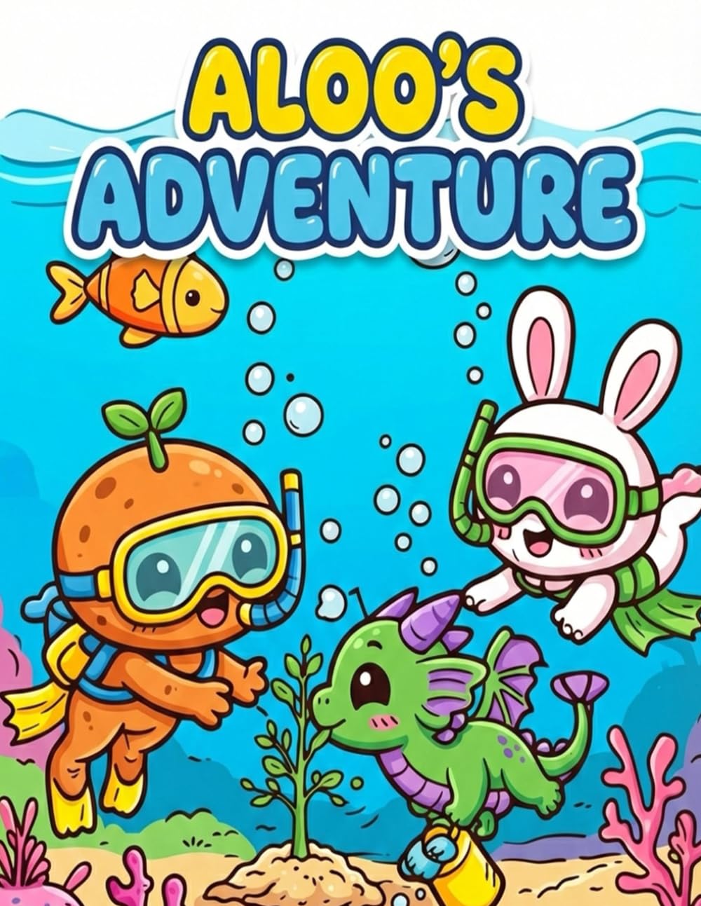 ALOO'S ADVENTURE: Colouring Book for Kids