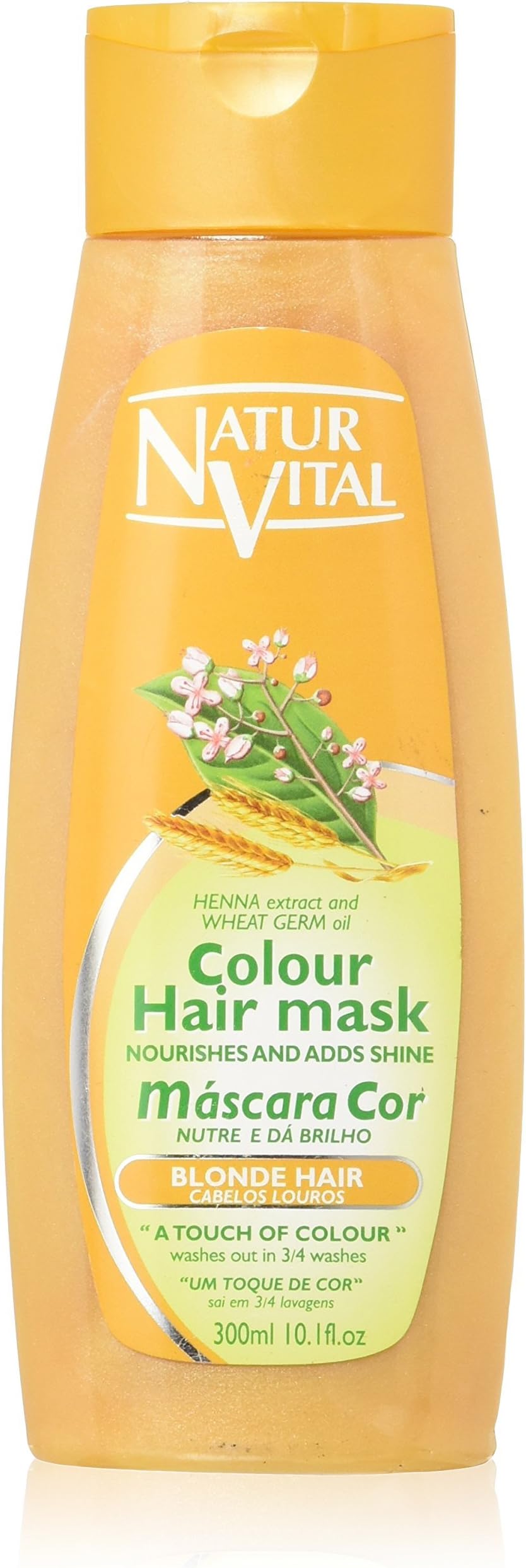 Colouring Hair Mask - Repairs and Colours - 300 Ml/Natural & Organic. (Blonde Hair)