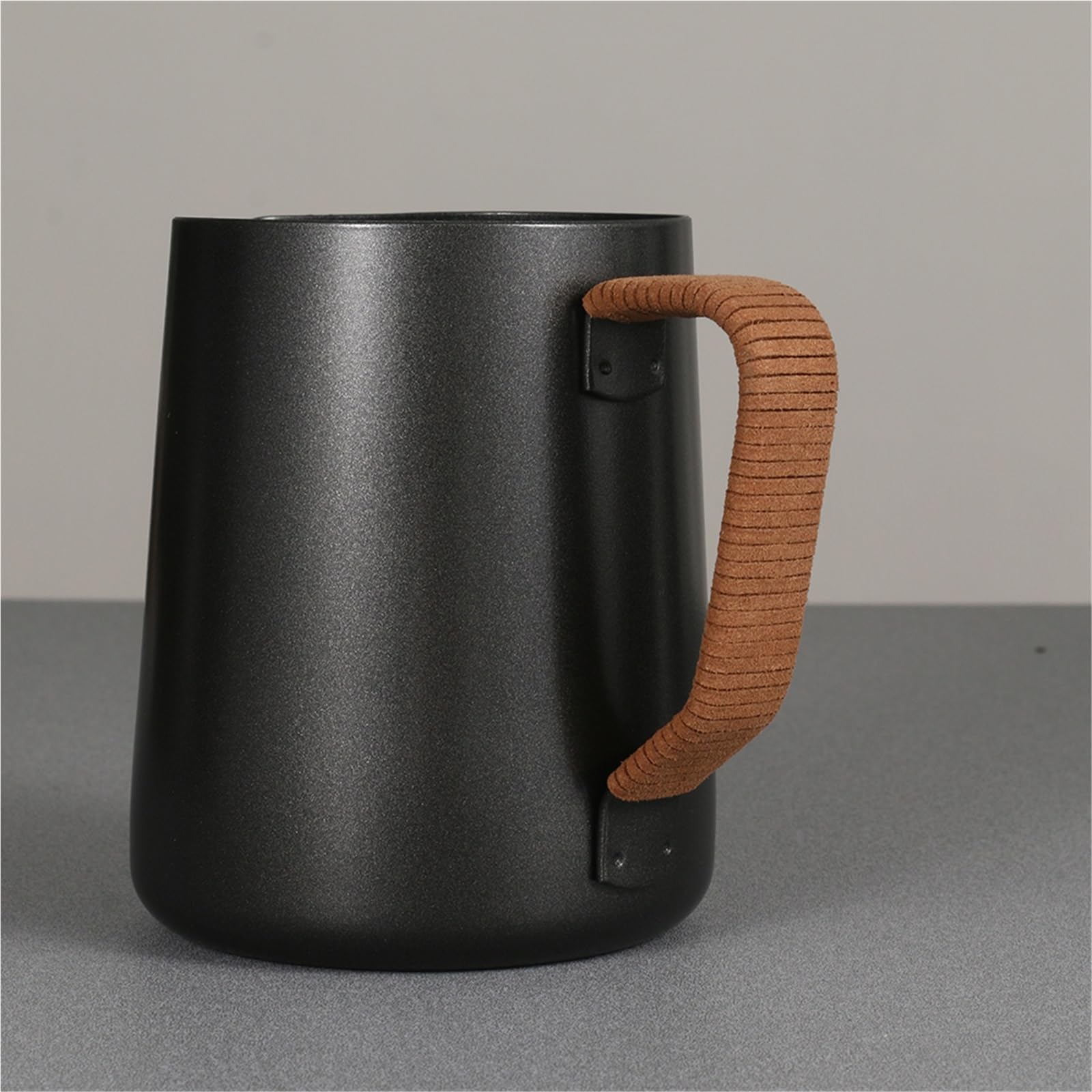 Jarra for espumar leche, 2 uds., jarra de café expreso, artesanal Barista, Latte, acero inoxidable Para café(600ml-black)