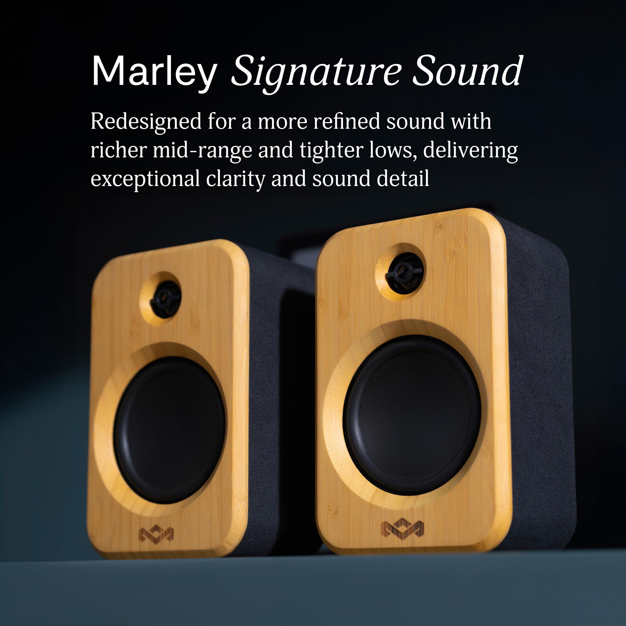 House of Marley Get Together Duo 2 Bluetooth Bookshelf Speakers