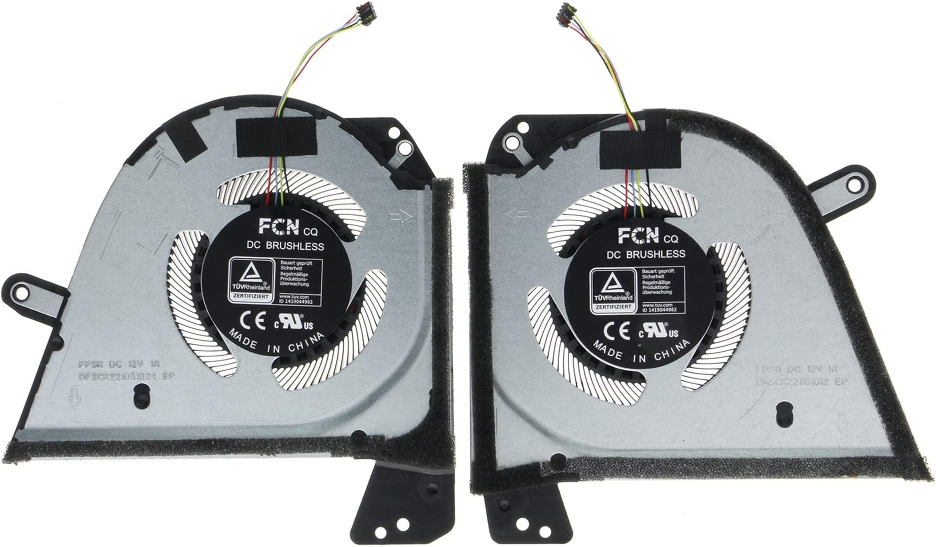 Replacement CPU & GPU Cooling Fan for ASUS ROG Zephyrus M16 (2022) GU603Z GU603ZX FP9R 13NR08R0T02011 FP9Q 13NR08R0T03011