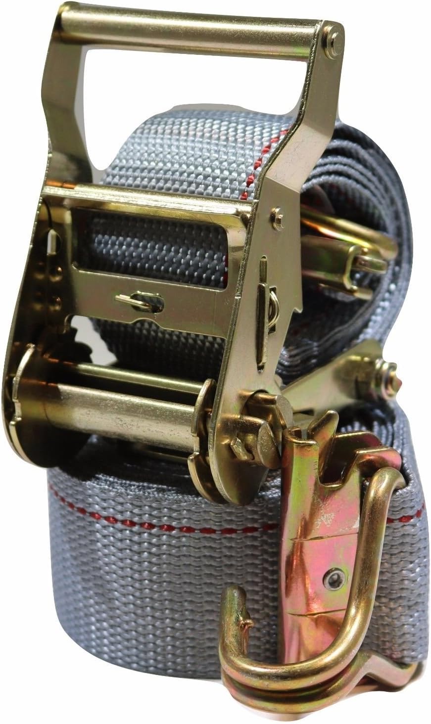 2 in x 16 ft Van Ratchet Strap Logistic w/ Spring E & Wire Hook
