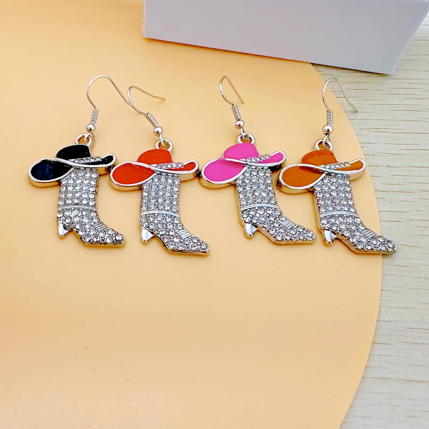 Cute Western Boots Cowgirl Cowboy Rhinestones Dangle Drop Earrings for Women Girls Dainty Boho Enamel Hat Boot Hypoallergenic Lightweight Dangling Fashion Y2K Jewelry Gift Party Christmas 5 713whD3obmL. AC SL1500