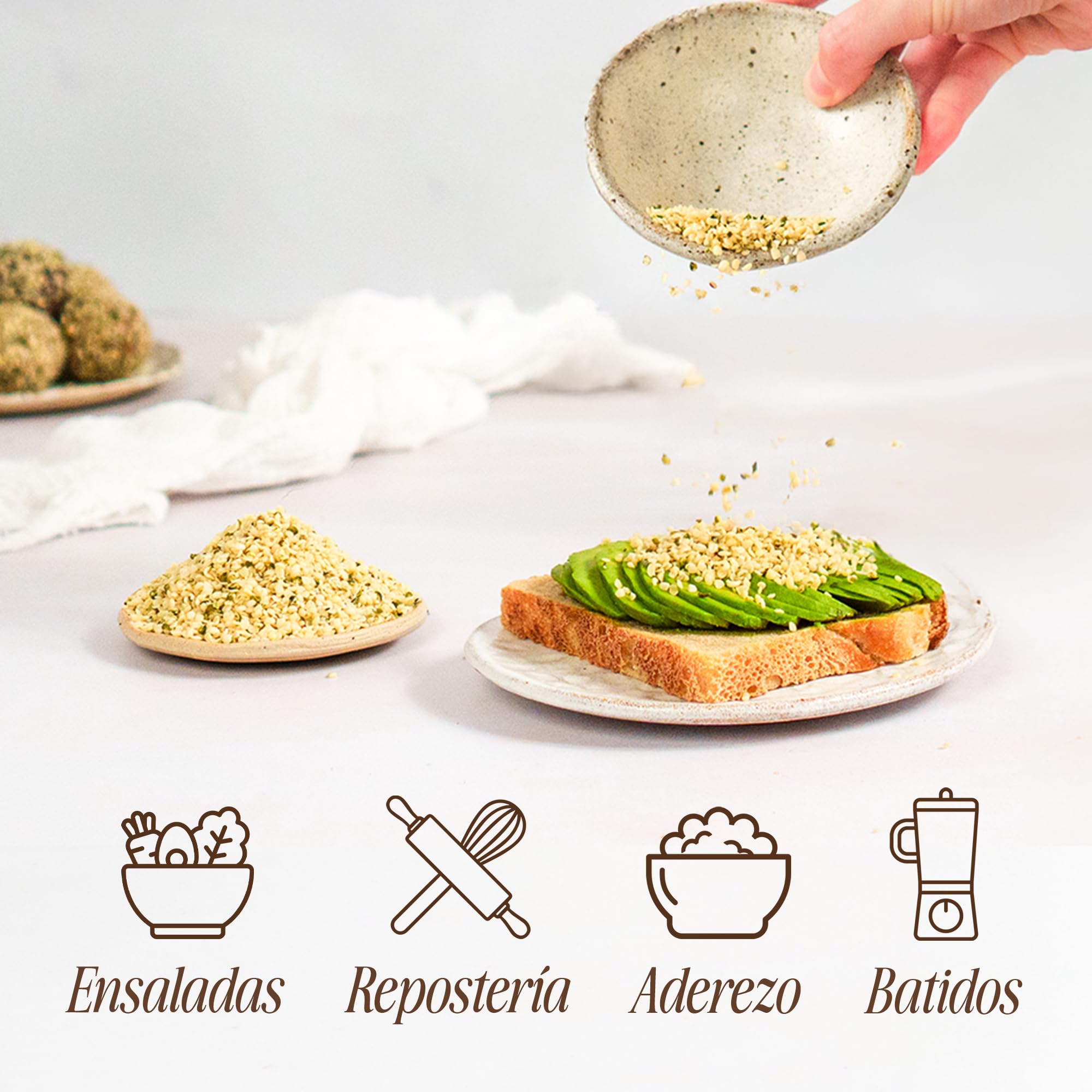 Sevenhills Wholefoods Semilla De Cáñamo Peladas Crudas Orgánico 1kg
