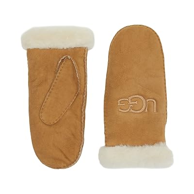 UGG Sheepskin Embroider Mitten Extreme Cold Weather Women