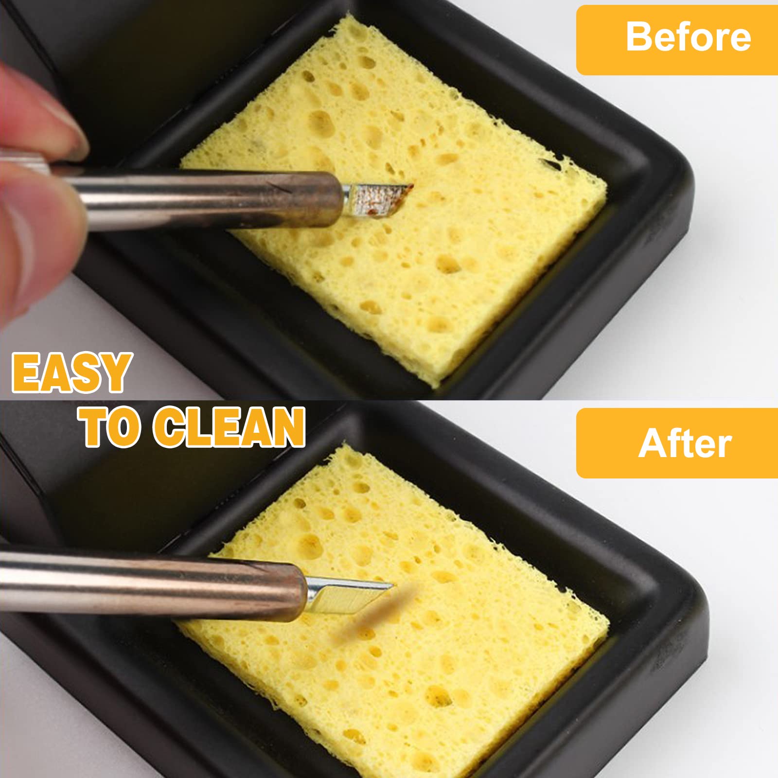 Limpiador De Puntas De Soldadura Con Base De Metal – Fibra De Alambre, Mantenimiento Fácil