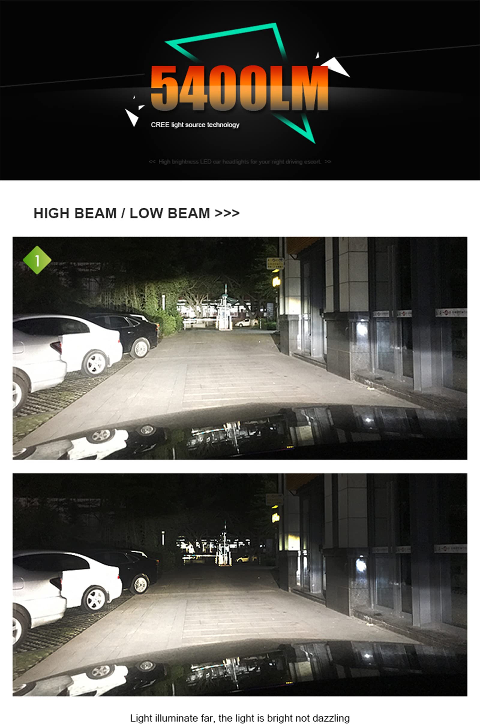 Lampadine per Fari LED RGB, Conversione Fari Bluetooth RGB + LED Abilitata per App, Kit di Conversione Fari IP68 Impermeabile, Installazione Rapida, Confezione da 2,H4