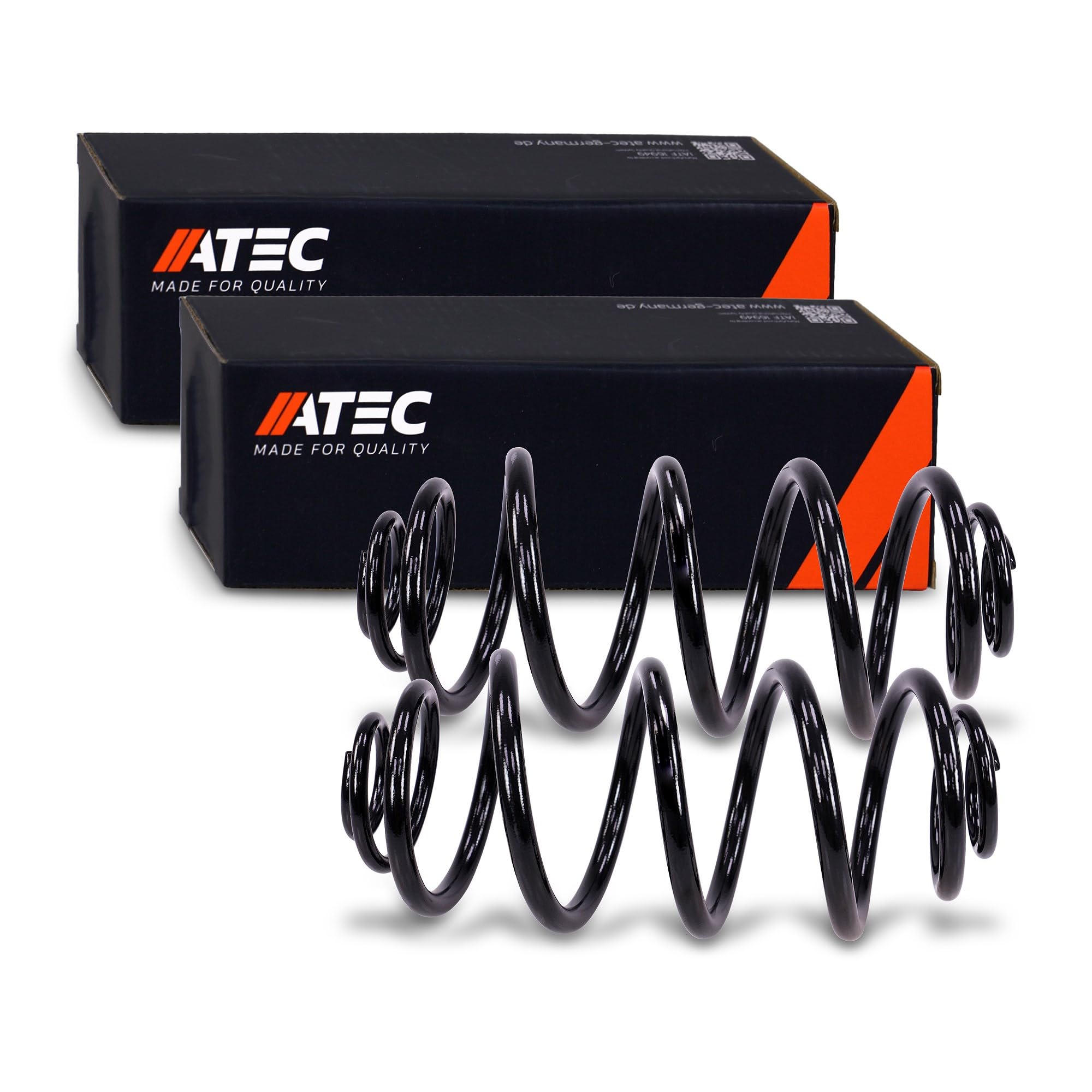 ATEC Germany 2x Fahrwerksfeder hinten Schraubenfeder links & rechts Kompatibel mit CHEVROLET CRUZE (J308) (J305) (J300), OPEL ASTRA J (P10), ASTRA J GTC, ASTRA J Stufenheck