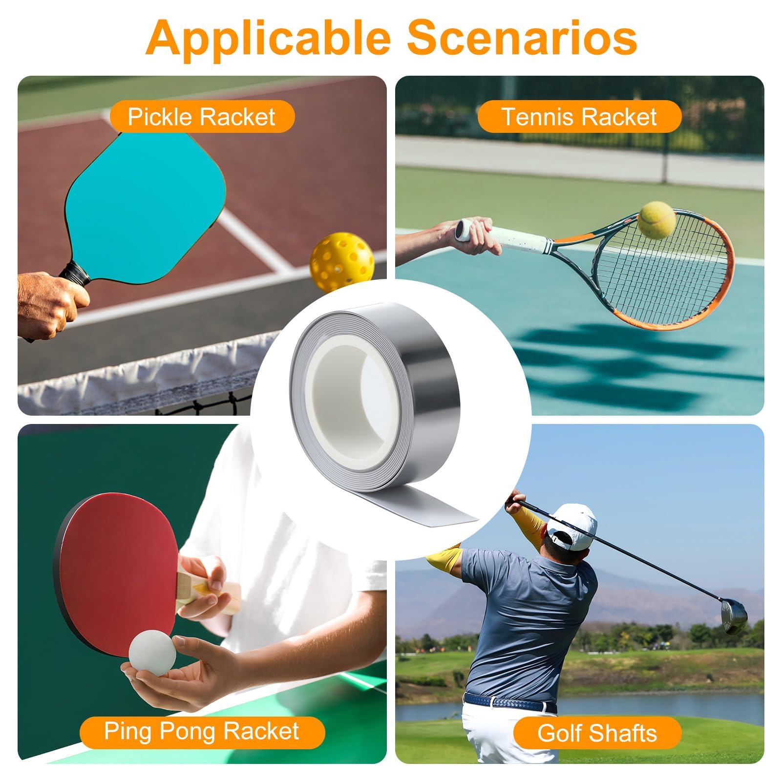 Lead Tape Golf, Professional Swing Weight Adjustment Kit, High Density Self Adhesive Grip Tape for Golf Clubs, Tennis Rackets and Sports Equipment, Complete Golf Lead Tape Set with Easy Application