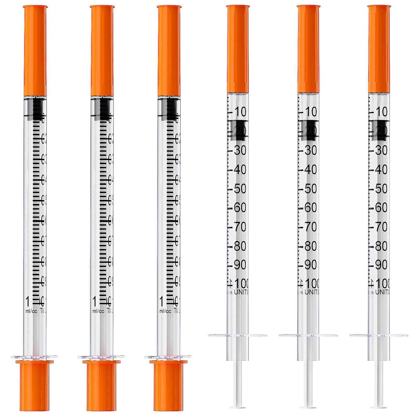 30G 1/4''(6mm) U-100 1mL/cc Lab Syringes and Needle Pack of 100 — Amazon image 7