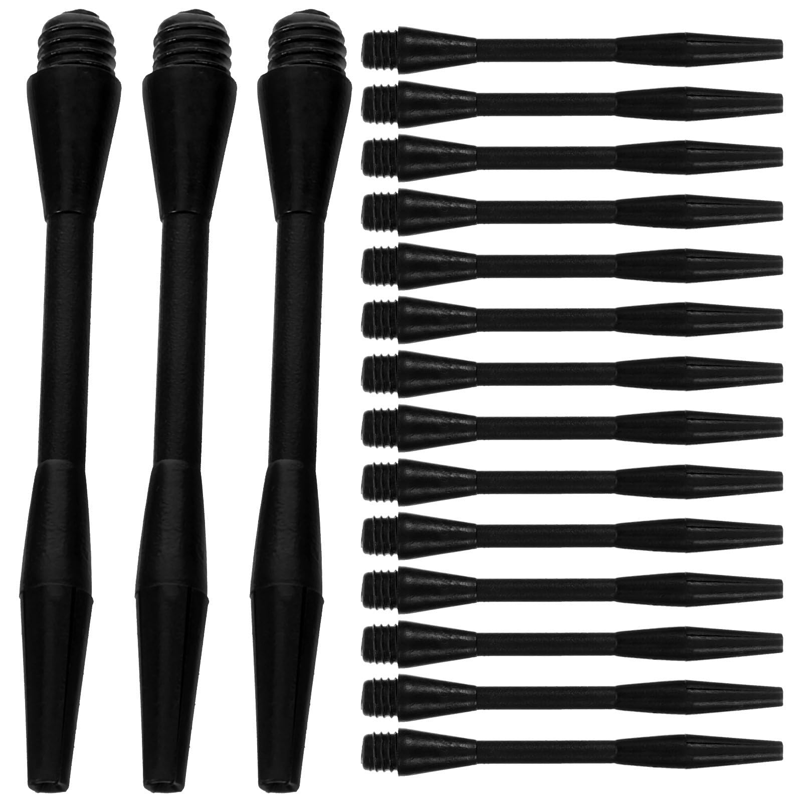 Zerodeko Nylon Dart Shafts 50 Pieces 2Ba Threaded Replacement Stems for Steel Tip Darts Medium Length 1.89 in Indoor and Outdoor Use Easy Installation Dart Accessories
