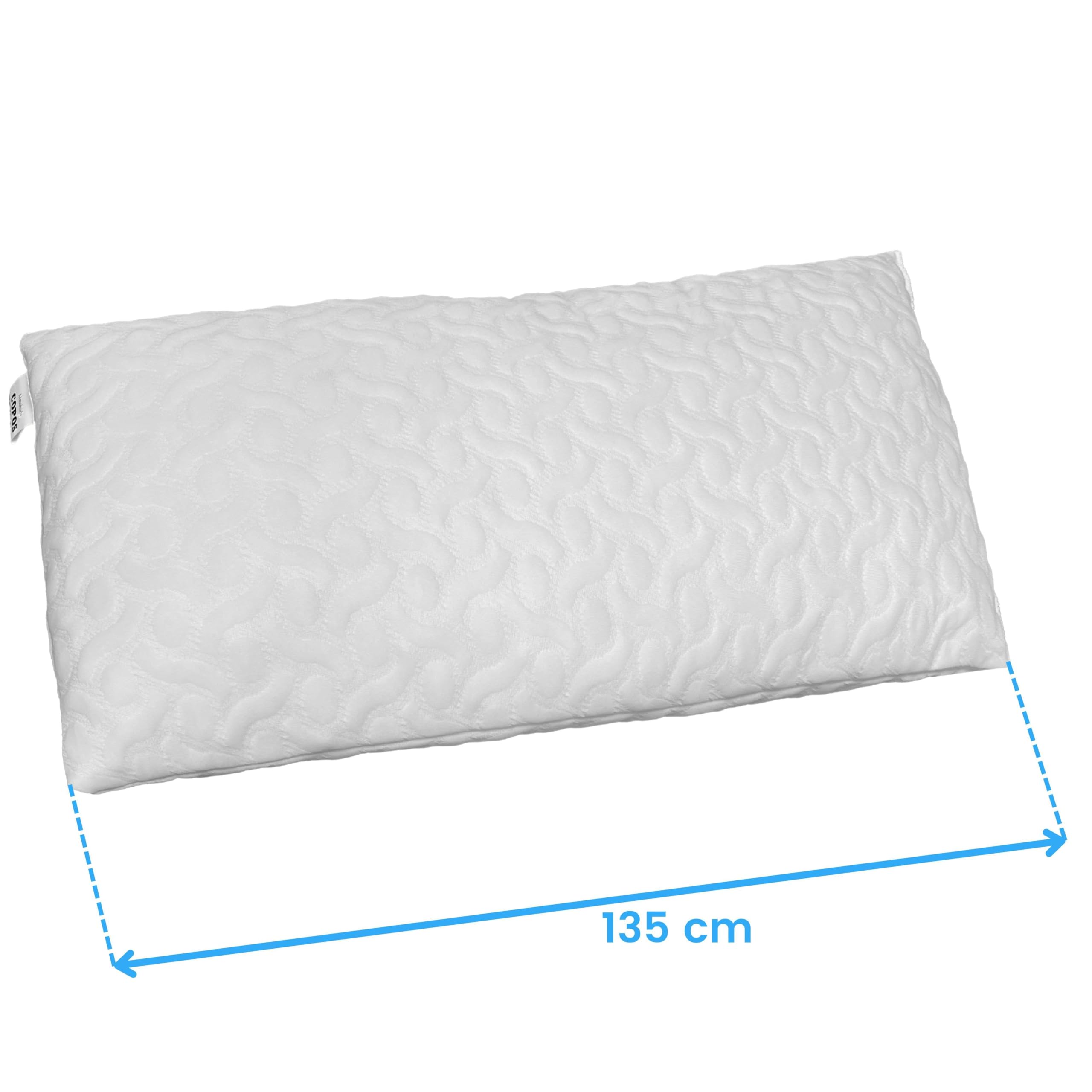 Miroytengo Almohada Viscoelástica EKO Copos 135 cm Color Blanco