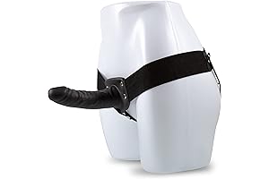 Blush Dr. Skin 6 Inch Hollow Strap On Dildo & Elastic Waistband Harness