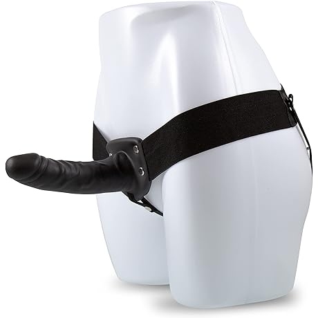 Blush Dr. Skin 6 Inch Hollow Strap On Dildo & Elastic Waistband Harness