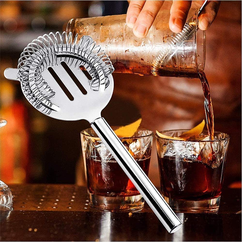Kit de bartens avec stand - Set de barre de barre non rouille durable Ensemble de cocktail pour le mélange de boissons Martini - kit de barman de mixologie pour la maison avec des recettes de co