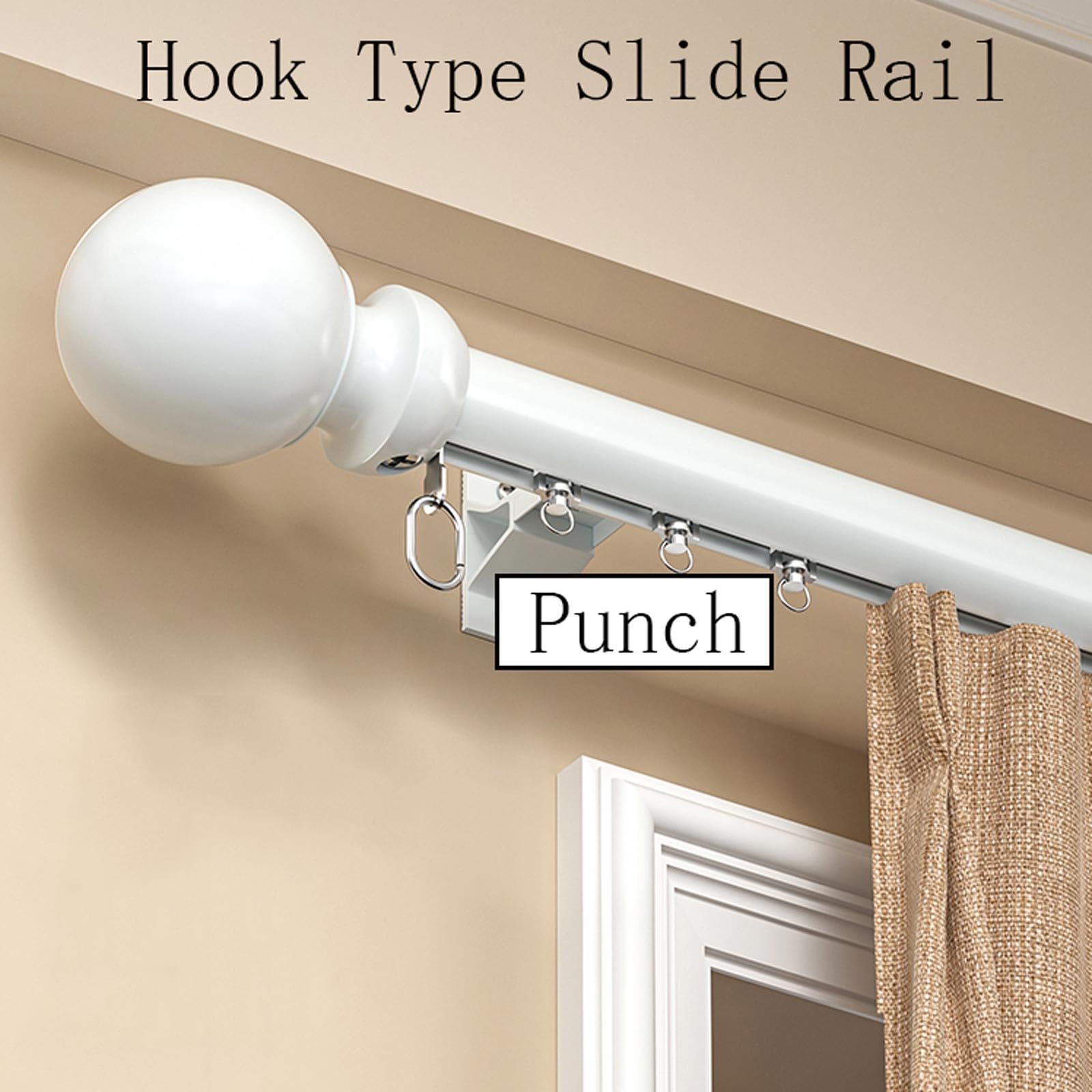 Forage de Trous Tringle Rideau Douche, Muter Industriel Tringle à Rideaux, Barre de Rideau de Douche pour Salle de Bain Baignoire Magasin de Vêtements Espace Privé(1.20 m)