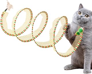 Indoor Pet Tunnel Toy | Indoor Pet Tunnel Toy - Portable Interactive Pet Adventure Tunnel Toy, Interactive Cat Springs Toys for Cats, Dogs, Small Pets, Rabbits Mkyoko
