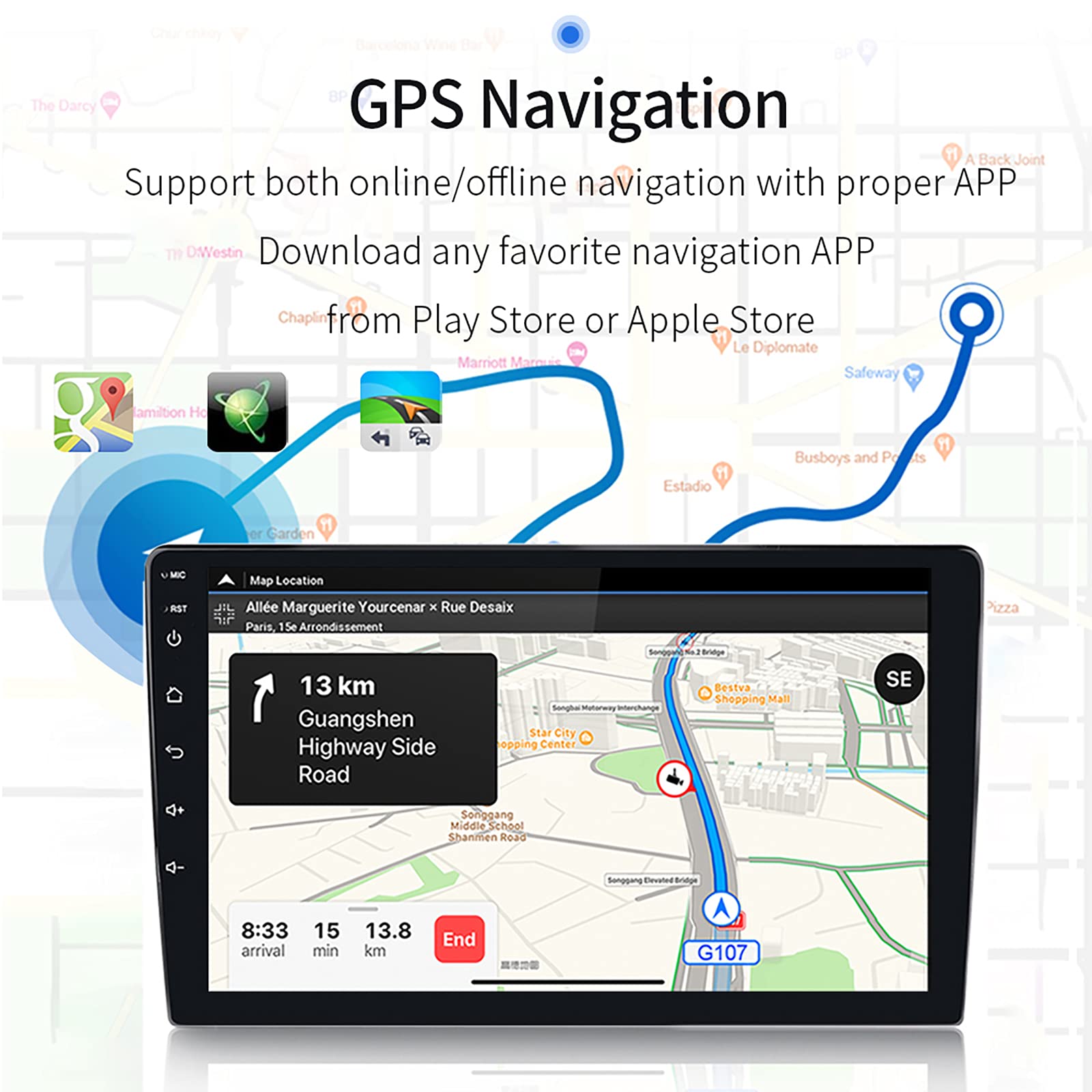 Buy Cocheparts Car Stereo for Toyota Camry Radio 20072011 Builtin