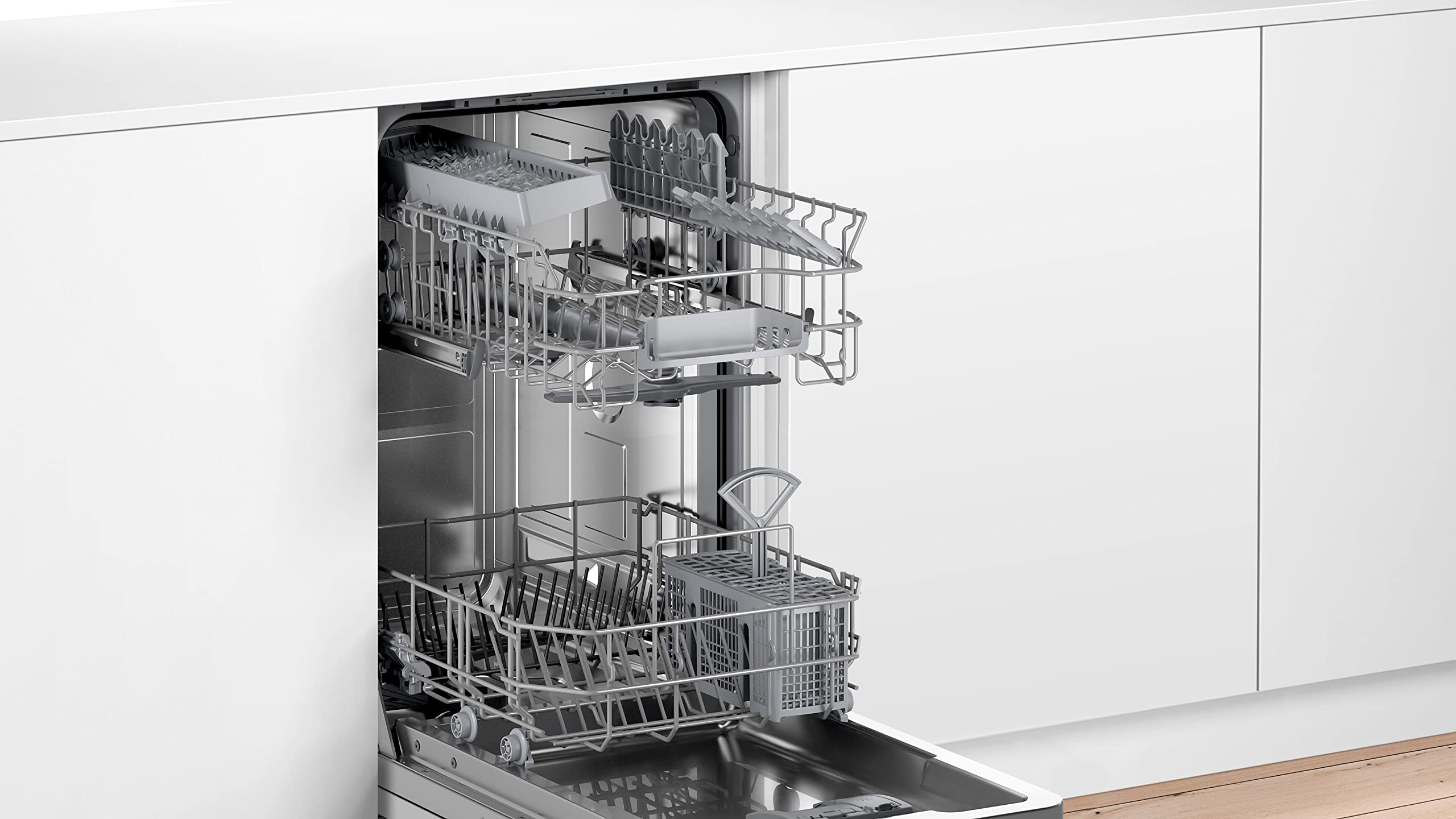 Bosch Elettrodomestici SRV2HKX39E Serie 2, Lavastoviglie a scomparsa totale, 45 cm
