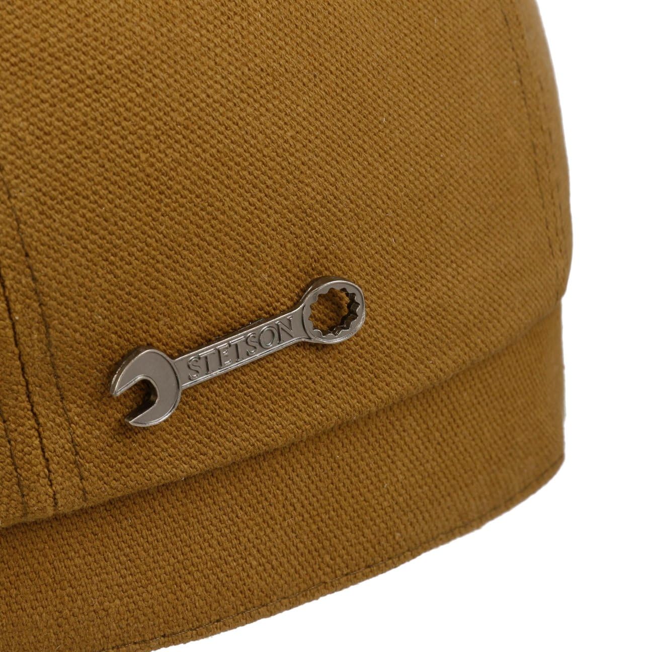 Stetson Hatteras Waxed Cotton Garage płaska czapka z daszkiem czapka balonowa męska – Made in The EU z daszkiem, podszewka, jesień-zima